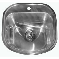 Nerūsējošā tērauda izlietne 619 ar sifonu