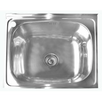 Раковина из нержавеющей стали 874 левая с сифоном