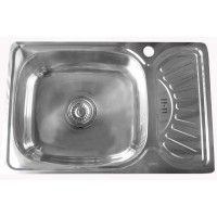 Nerūdijančio plieno plautuvė 897 dešinė su sifonu