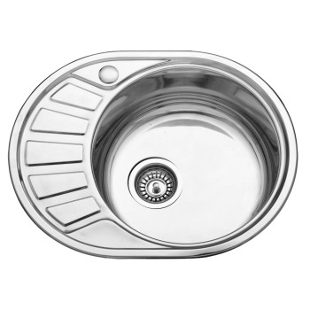 Nerūdijančio plieno plautuvė 904 kairė su sifonu Nerūdijančio plieno plautuvė 904 kairė su sifonu