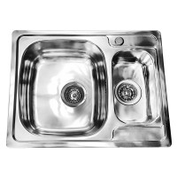 908B nerūsējošā tērauda izlietne ar sifonu