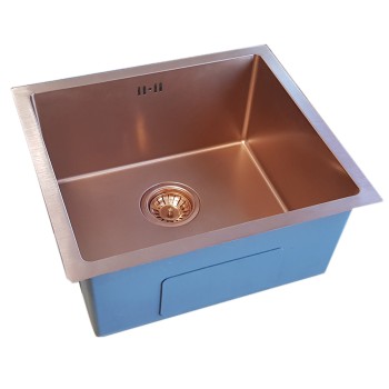 Раковина из нержавеющей стали D4843HC COPPER с сифоном Раковина из нержавеющей стали D4843HC COPPER с сифоном