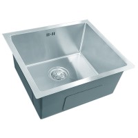 Раковина из нержавеющей стали D4843H SATIN с сифоном