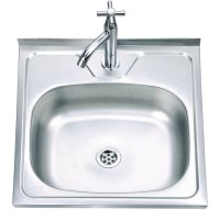 The stainless steel sink D5050A is fitted with a 0.6 mm siphon