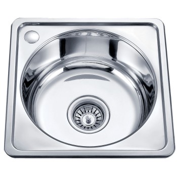 Nerūdijančio plieno plautuvė D5050PA su sifonu Nerūdijančio plieno plautuvė D5050PA su sifonu