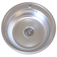 Nerūdijančio plieno plautuvė D5151UA 510x510x0.8 DEKOR