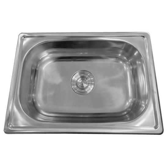 Stainless steel sink D5237P 520x370 0.7