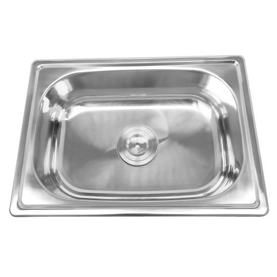 Stainless steel sink D5237P 520x370 0.7