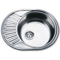 Мойка из нержавеющей стали D5745P 0,8 мм универсальная с сифоном