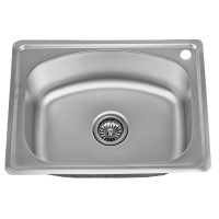 Мойка из нержавеющей стали D5843P с сифоном