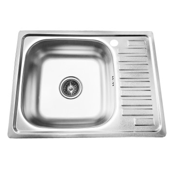 Stainless steel sink D6448A 640x480 0.8 matt right Stainless steel sink D6448A 640x480 0.8 matt right