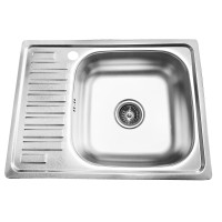 Stainless steel sink D6448A 640x480 0.8 matt left
