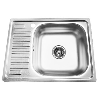 Stainless steel sink D6448A 640x480 0.8 matt left Stainless steel sink D6448A 640x480 0.8 matt left