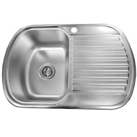 Мойка из нержавеющей стали D7349P правая с сифоном