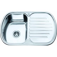 Раковина из нержавеющей стали D7749P правая с сифоном