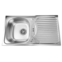 Nerūdijančio plieno plautuvė D7843C DEKOR su sifonu