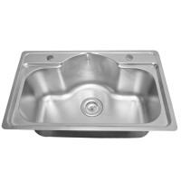 Nerūdijančio plieno plautuvė D8050P 800x500 1.0 mm matt