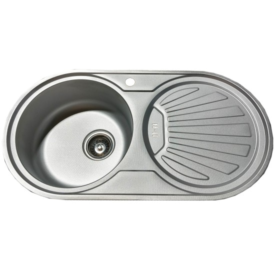 Stainless steel sink D8344A840x440 right DEKOR