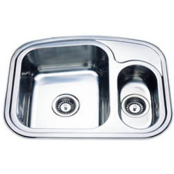 Nerūdijančio plieno plautuvė DB633C 0.8 mm su sifonu Nerūdijančio plieno plautuvė DB633C 0.8 mm su sifonu