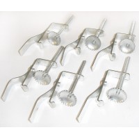 Laikikliai nerūdijančio plieno plautuvei (6 vnt.)