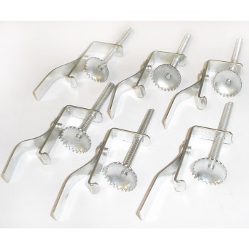 Laikikliai nerūdijančio plieno plautuvei (6 vnt.)