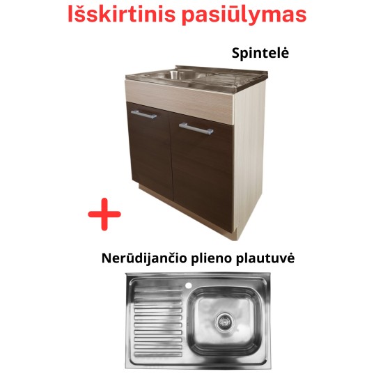 Cabinet MD19 rijeka ciemna with washing machine