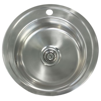 Nerūdijančio plieno plautuvė RH229C su sifonu Nerūdijančio plieno plautuvė RH229C su sifonu