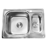 Раковина из нержавеющей стали S6950P правая с сифоном