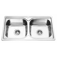 Раковина из нержавеющей стали S7843B с сифоном