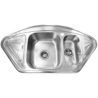 Раковина из нержавеющей стали U10255F SATIN с сифоном