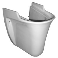 Keramikinė puskoja praustuvui 295x305x380