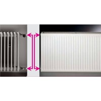 Radiatorius plieninis renov. HM 21C-AT-55-1200 prijungimas šoninis