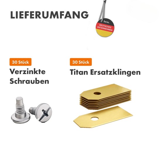 Peiliukai Beos Titan vejos robotui (30vnt)