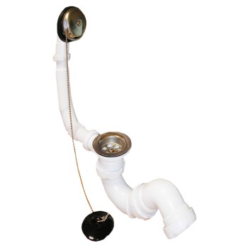 Sifonas voniai AG1110 su perbėgimu Sifonas voniai AG1110 su perbėgimu