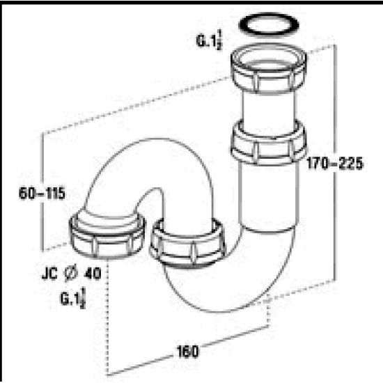 sifonas kriauklės 544