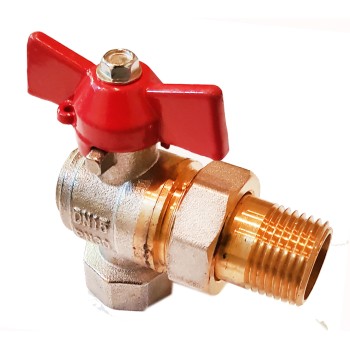 Sklendė 1/2 kampinė su išard. jungtim Sklendė 1/2 kampinė su išard. jungtim