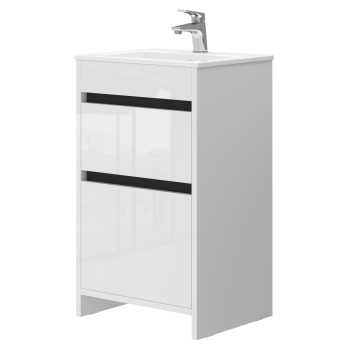 Vannas istabas skapis ar izlietni DETMOLD DT-50 balts Vannas istabas skapis ar izlietni DETMOLD DT-50 balts