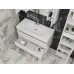 Vonios kambario spintelė su praustuvu LUTON LT-100 balta pakabinama