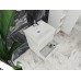Vonios kambario spintelė su praustuvu LUTON LT-65 balta pakabinama