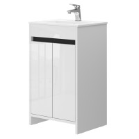 Bathroom cabinet with washbasin LEMGO LM-50 white