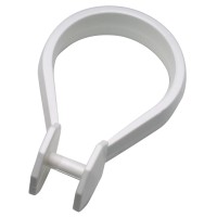 Kabliukai užuolaidoms (12 vnt) LYX balti