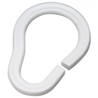 Kabliukai užuolaid. (12vnt) balti 681-10