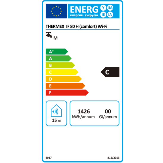 Vandens šildytuvas Thermex IF Comfort 80H Wi-Fi