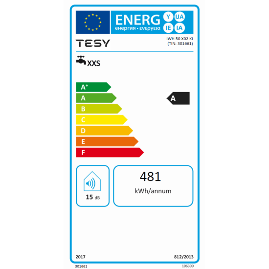 Momentinis elektrinis vandens šildytuvas TESY 5kW KI (virtuvei)