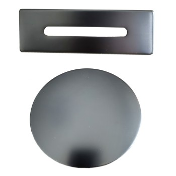 Detail of the bathroom siphon finish Gun Grey Detail of the bathroom siphon finish Gun Grey