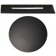 Detail of the bathroom siphon finish Mat black