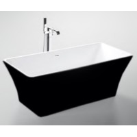 Acrylic bathtub GRACE 209 white/black