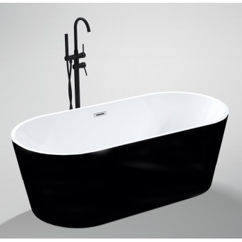 Acrylic bathtub JAVA 203 white/black 170 Acrylic bathtub JAVA 203 white/black 170