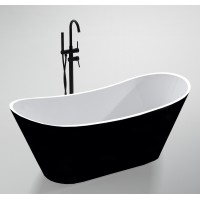 Acrylic bathtub LIBRA 206 white/black