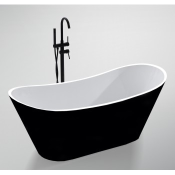 Acrylic bathtub LIBRA 206 white/black Acrylic bathtub LIBRA 206 white/black